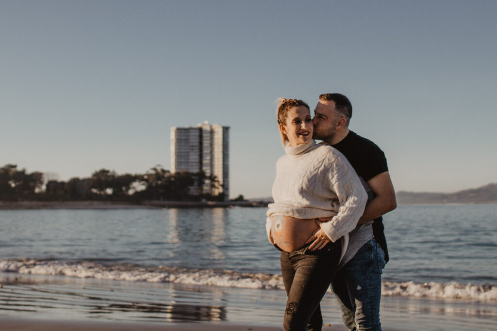 pareja en la playa