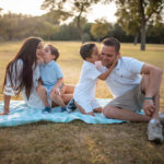 familia en el campo